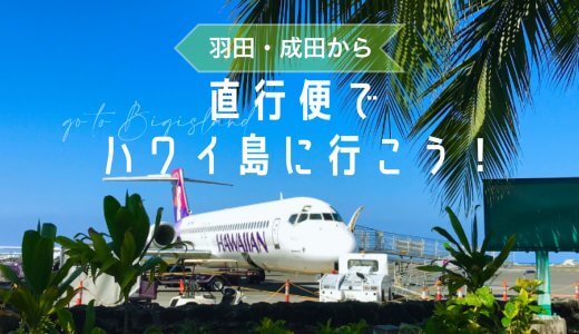 羽田・成田から直行便でハワイ島に行こう！！運航スケジュール、座席などを解説